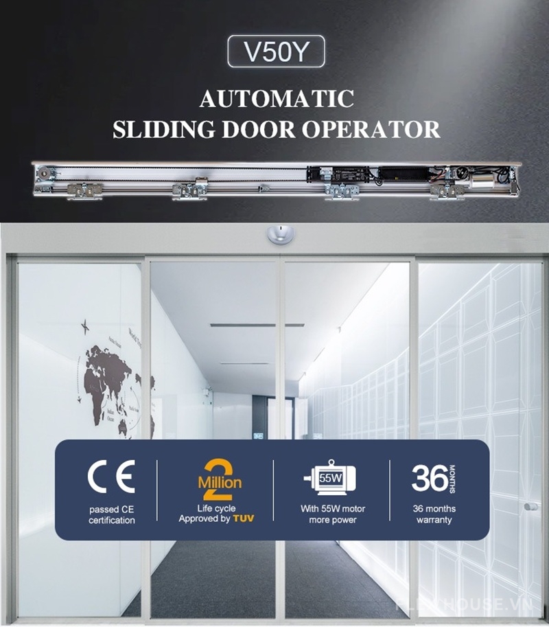 Phụ kiện cửa lùa điện hỗ trợ cảm biến không chạm V50Y 1 Phụ kiện cửa lùa điện hỗ trợ cảm biến không chạm V50Y