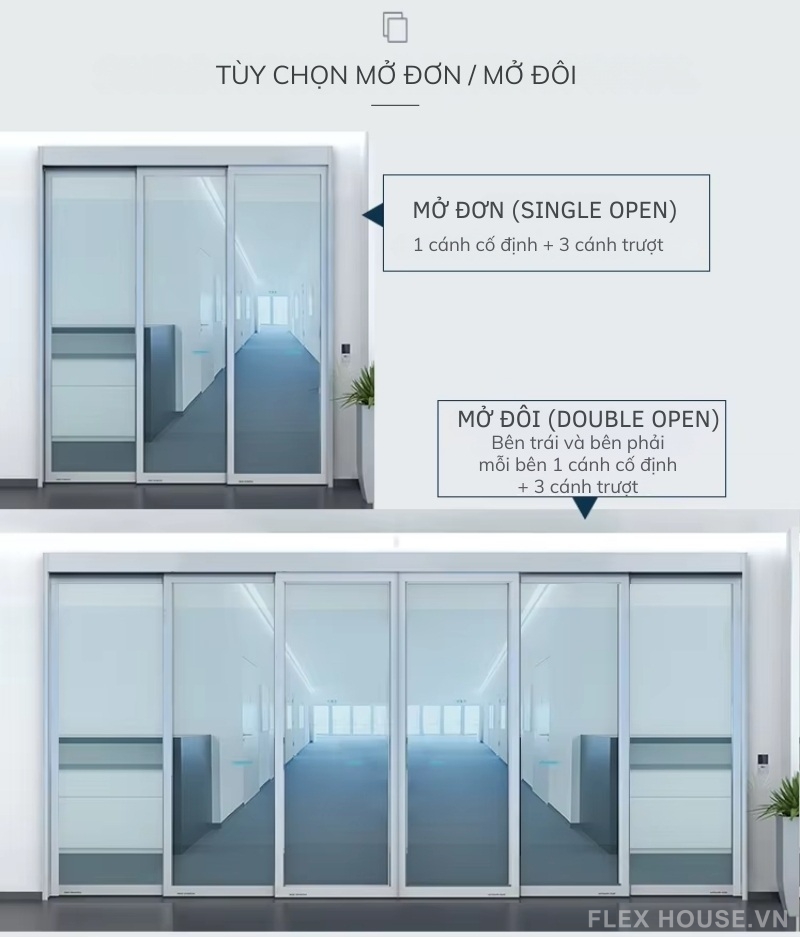 Phụ kiện cửa trượt xếp lớp tự động tải nặng DTSC1000 7 Phụ kiện cửa trượt xếp lớp tự động tải nặng DTSC1000