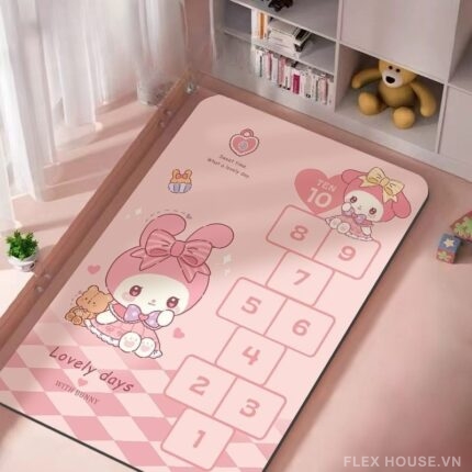 Thảm chơi cho bé chống trượt hình thỏ My Melody QZ8972.02