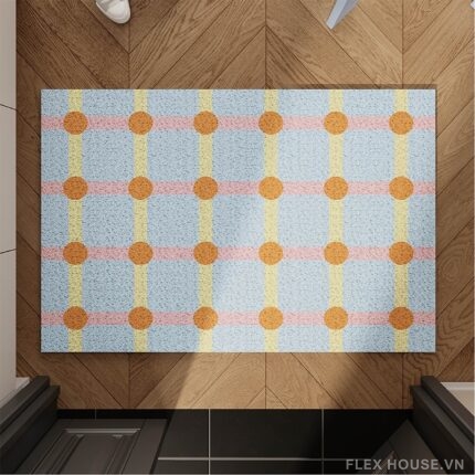 Thảm chùi chân PVC dệt vòng kiểu Memphis SH1093