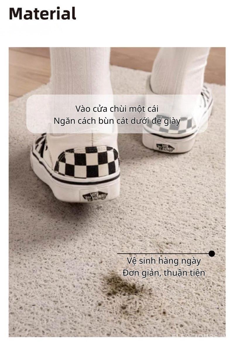 Thảm chùi chân PVC dệt vòng kiểu Memphis SH1093 3 Thảm chùi chân PVC dệt vòng kiểu Memphis SH1093