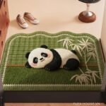 Thảm dệt sợi vòng chống bám bẩn hình panda YY2264