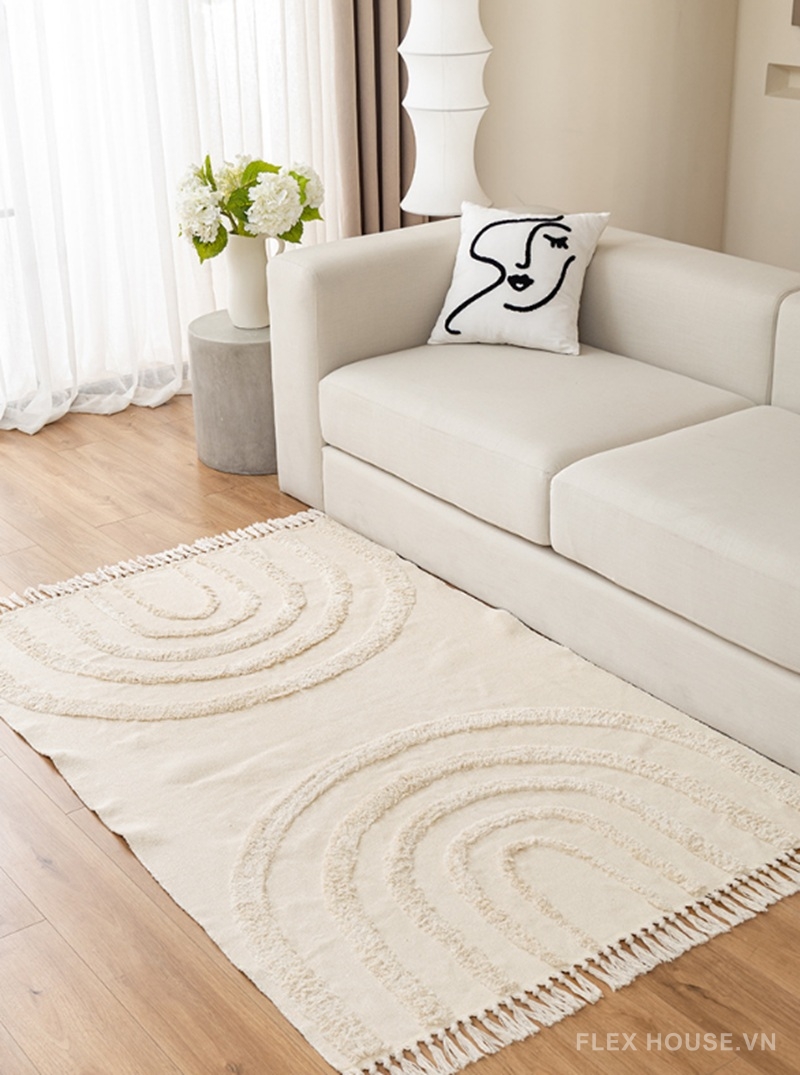 Thảm dệt tay họa tiết chần bông nổi ba chiều XF2527 3 Thảm dệt tay họa tiết chần bông nổi ba chiều XF2527