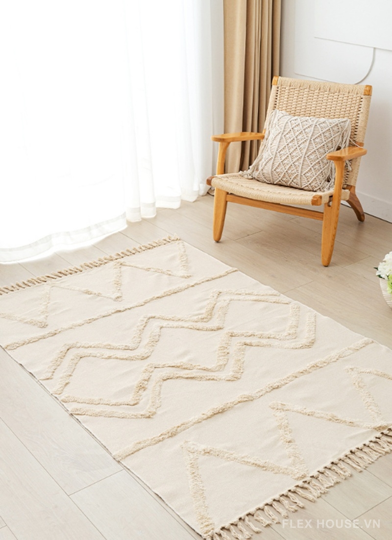 Thảm dệt tay họa tiết chần bông nổi ba chiều XF2527 5 Thảm dệt tay họa tiết chần bông nổi ba chiều XF2527