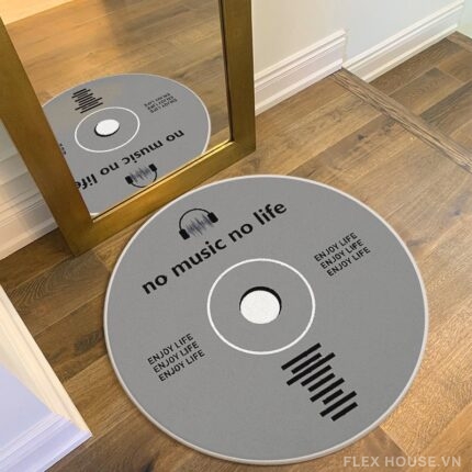 Thảm lông trải sàn hình đĩa CD phong cách INS SH2272.02