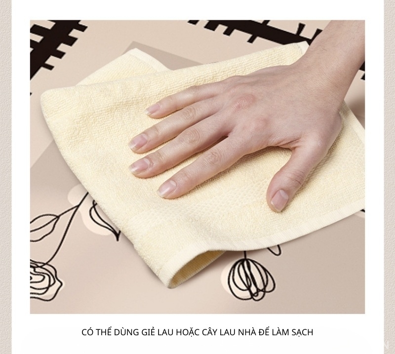 Thảm nhà bếp chống trượt hình hoa cổ điển in UV JX9554 6 Thảm nhà bếp chống trượt hình hoa cổ điển in UV JX9554