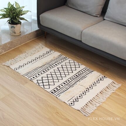 Thảm phong cách Bắc Âu trải sofa decor homestay XF5950.01