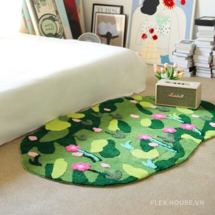 Thảm polyester dệt nổi 3D hệ thực vật bốn mùa SH2756