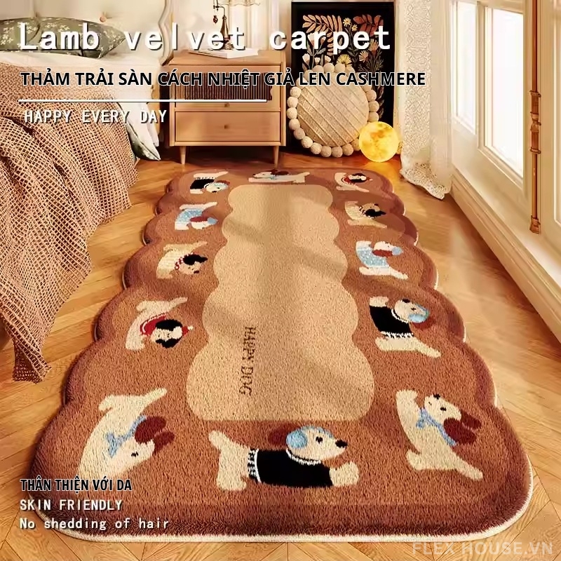 Thảm polyester Nursery Art họa tiết cún vui nhộn YY6913 1 Thảm polyester Nursery Art họa tiết cún vui nhộn YY6913