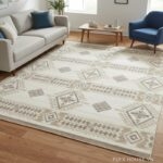 Thảm polypropylen họa tiết thổ cẩm hiện đại YN-LCA23