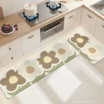 Thảm PVC trải bếp hình hoa chống bám bẩn YY1978.02