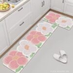 Thảm PVC trải bếp hình hoa chống bám bẩn YY1978.03