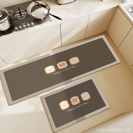 Thảm tảo cát trải bếp chống trượt hút nước JX4187.01