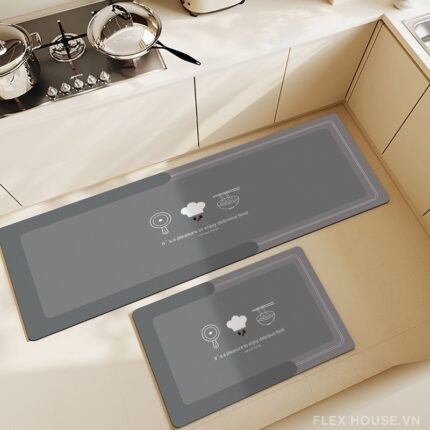 Thảm tảo cát trải bếp chống trượt hút nước JX4187.02
