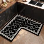 Thảm tảo cát trải góc bếp hình học cổ điển JX1718