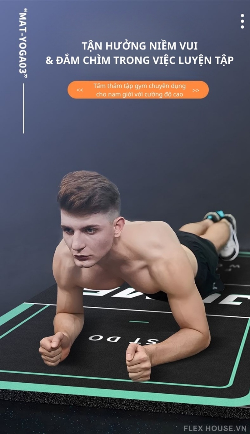Thảm tập thể dục cho nam Jump Fitness chống sốc QZ2097 3 Thảm tập thể dục cho nam Jump Fitness chống sốc QZ2097