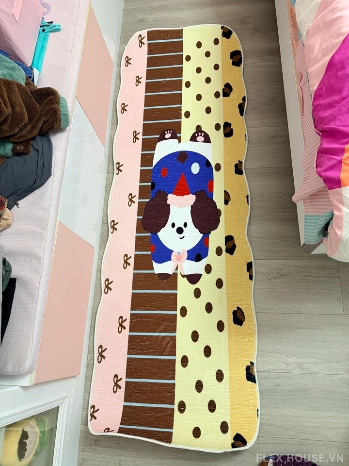 Thảm trải cạnh giường Puppy Cartoon Patchwork YY6911 7 Thảm trải cạnh giường Puppy Cartoon Patchwork YY6911