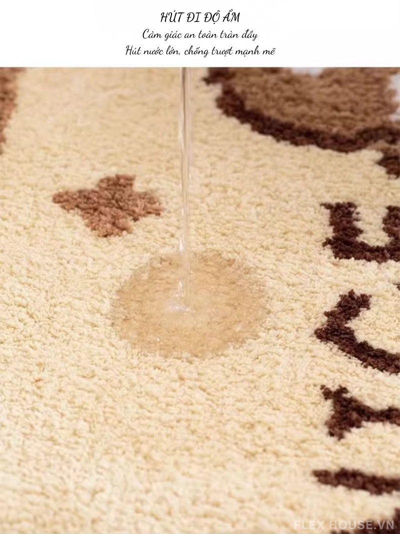 Thảm polyester Nursery Art họa tiết cún vui nhộn YY6913 6 Thảm polyester Nursery Art họa tiết cún vui nhộn YY6913