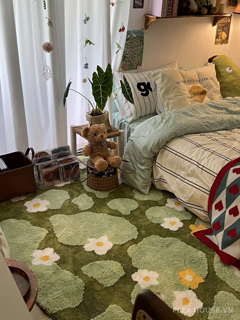 Thảm trải sàn cho trẻ em rêu và hoa đan xen SH2757 11 Thảm trải sàn cho trẻ em rêu và hoa đan xen SH2757