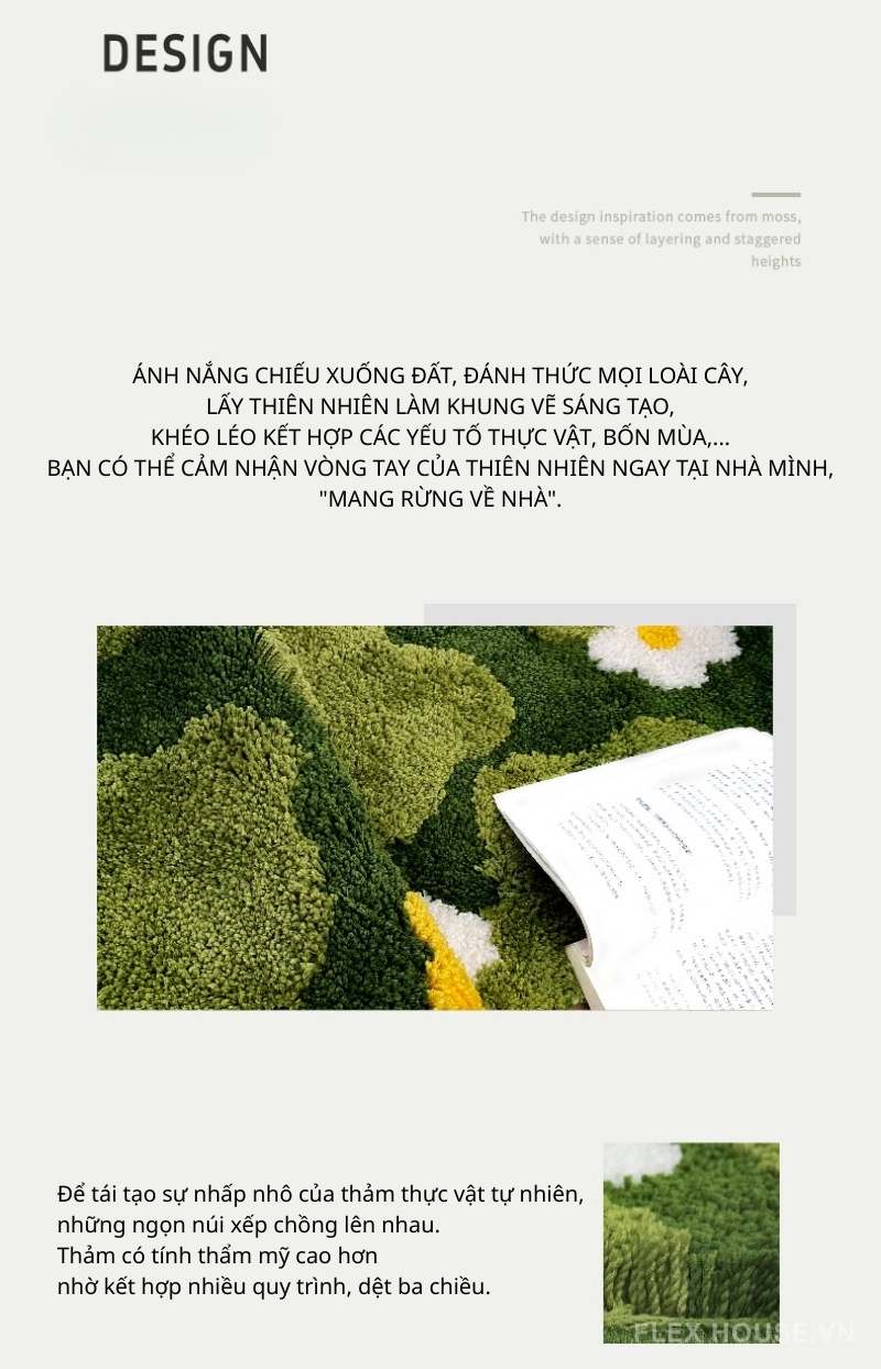 Thảm trải sàn cho trẻ em rêu và hoa đan xen SH2757 4 Thảm trải sàn cho trẻ em rêu và hoa đan xen SH2757