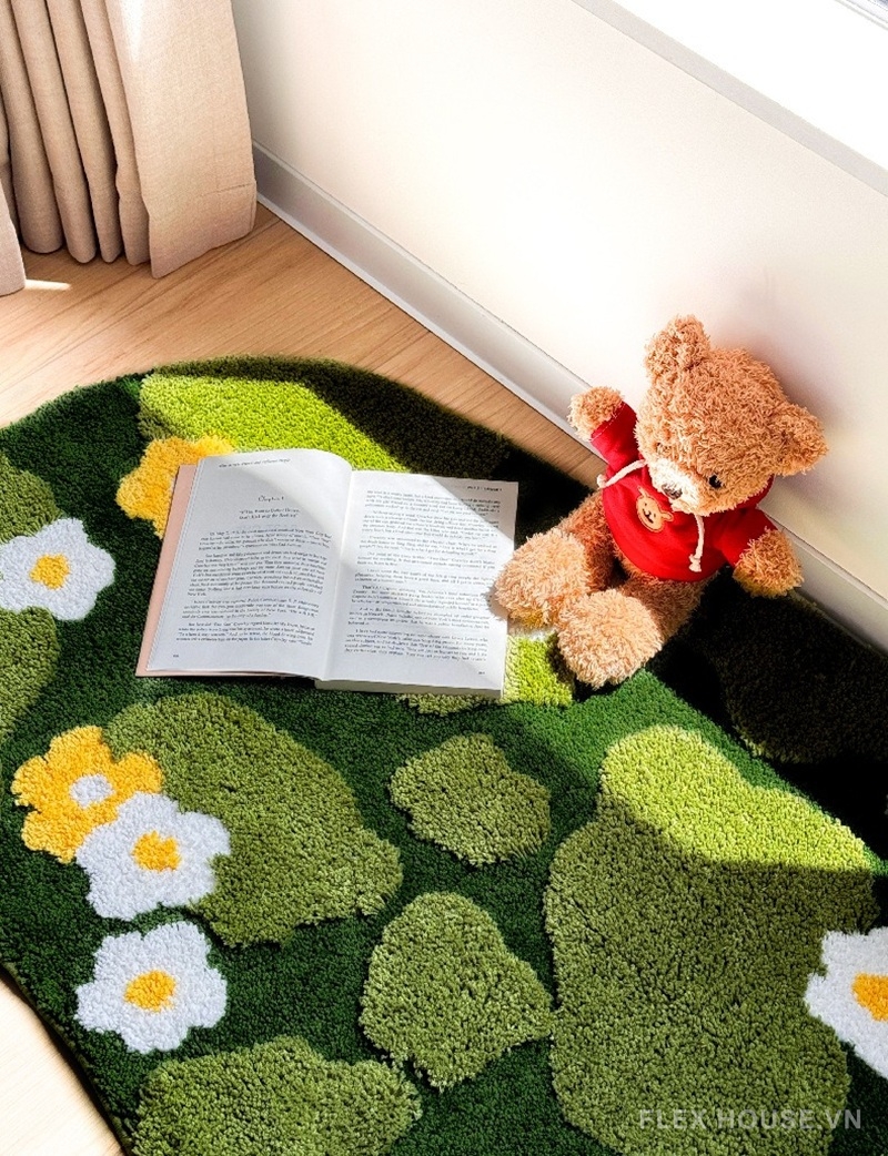 Thảm trải sàn cho trẻ em rêu và hoa đan xen SH2757 6 Thảm trải sàn cho trẻ em rêu và hoa đan xen SH2757