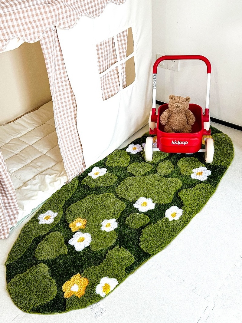 Thảm trải sàn cho trẻ em rêu và hoa đan xen SH2757 7 Thảm trải sàn cho trẻ em rêu và hoa đan xen SH2757