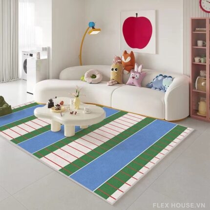 Thảm trải sàn Dopamine hình học phối màu JX7008
