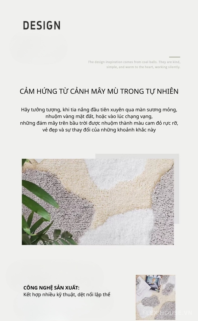 Thảm trải sàn những mảng mây mù nghệ thuật SH2749 2 Thảm trải sàn những mảng mây mù nghệ thuật SH2749