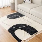 Thảm trải sofa họa tiết trừu tượng tương phản XF2528