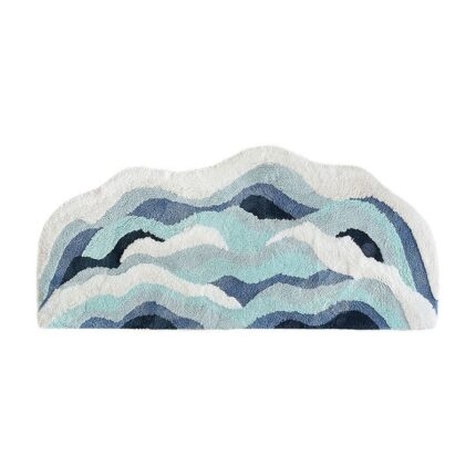 Thảm trang trí dệt nổi 3D sóng biển SH2754.01