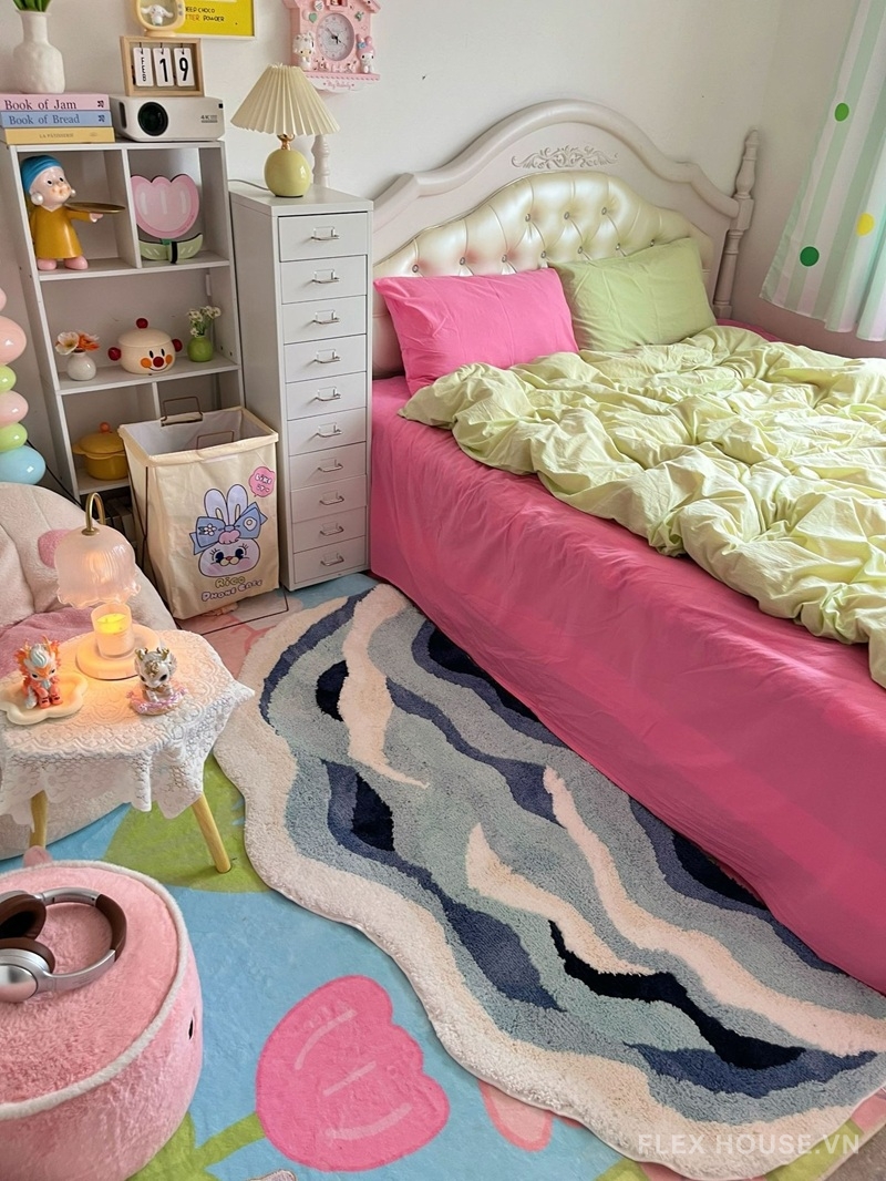 Thảm trang trí dệt nổi 3D sóng biển SH2754 3 Thảm trang trí dệt nổi 3D sóng biển SH2754