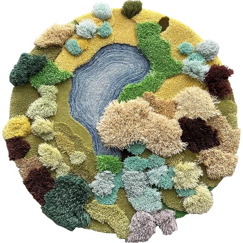 Thảm trang trí địa hình nghệ thuật hữu cơ JT4132 3 Thảm trang trí địa hình nghệ thuật hữu cơ JT4132.01