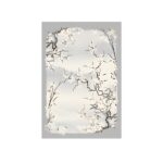 Thảm trang trí hoa mai thủy mặc Á Đông YN-ADS10