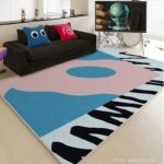 Thảm trang trí phòng khách Abstract Pop Art JX7009