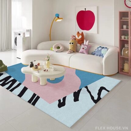 Thảm trang trí phòng khách Abstract Pop Art JX7009