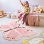 Thảm trang trí phòng trẻ em hình bướm Eclectic QZ0910