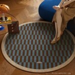 Thảm tròn trải sofa bàn trà cổ điển tối giản SH7583.01