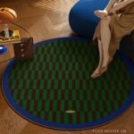 Thảm tròn trải sofa bàn trà cổ điển tối giản SH7583.03