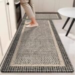 Thảm vải công nghệ đế chống trượt trải bếp JT9705.03