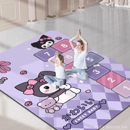 Thảm vận động cho trẻ hai lớp giảm chấn Kuromi QZ8971.02