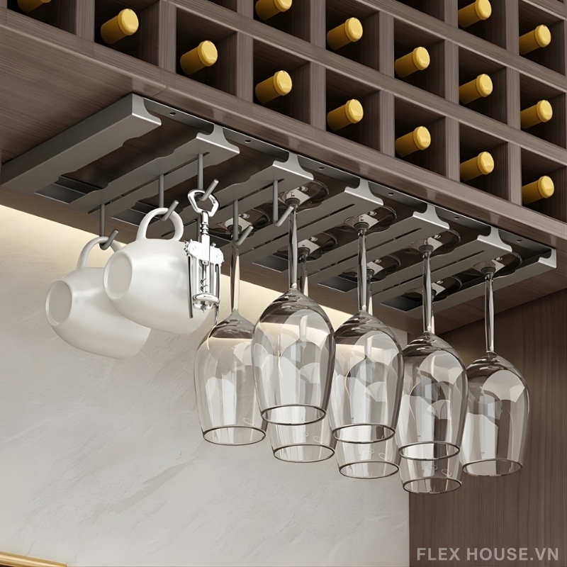 Giá Treo Ly Rượu Vang: Giải Pháp Lưu Trữ Tinh Tế Cho Quầy Bar Gia Đình