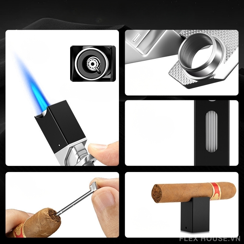 Bật lửa cigar cầm tay chống gió đa chức năng CGL0839 2 Bật lửa cigar cầm tay chống gió đa chức năng CGL0839 9