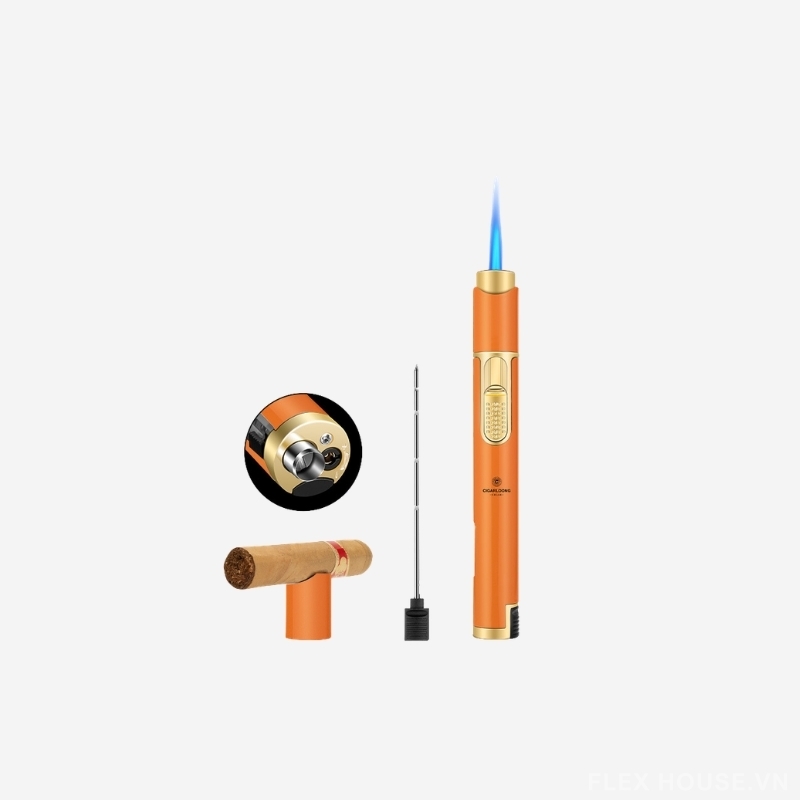 Bật lửa xì gà 4 trong 1 nhiều màu cao cấp CGL2173 22 Bật lửa xì gà 4 trong 1 nhiều màu cao cấp CGL2173 32