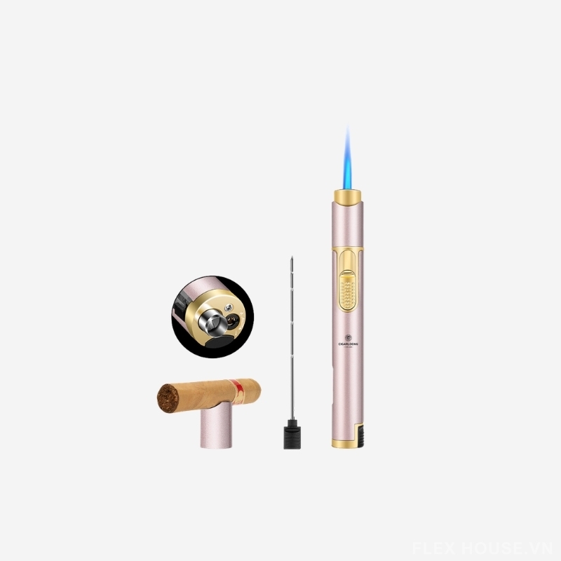 Bật lửa xì gà 4 trong 1 nhiều màu cao cấp CGL2173 23 Bật lửa xì gà 4 trong 1 nhiều màu cao cấp CGL2173 33