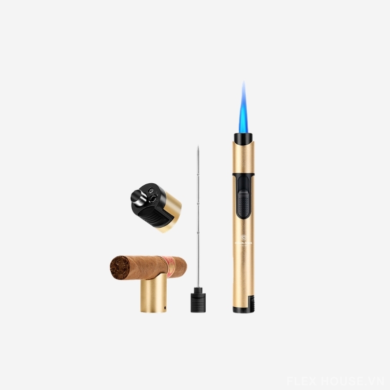 Bật lửa xì gà 4 trong 1 nhiều màu cao cấp CGL2173 17 Bật lửa xì gà 4 trong 1 nhiều màu cao cấp CGL2173 27