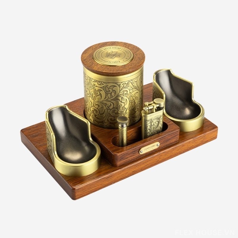 Bộ dụng cụ hút xì gà kiểu dáng cổ điển CGL5148 14 Bộ dụng cụ hút xì gà kiểu dáng cổ điển CGL5148 23