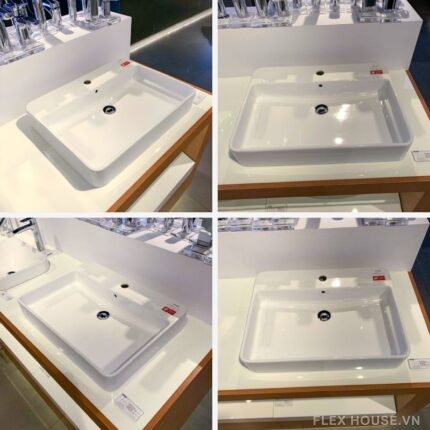 Chậu lavabo đặt bàn men sứ chống dính TOTO LT951C