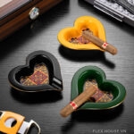 Gạt tàn cigar bằng gốm sứ họa tiết cổ điển CGL5143