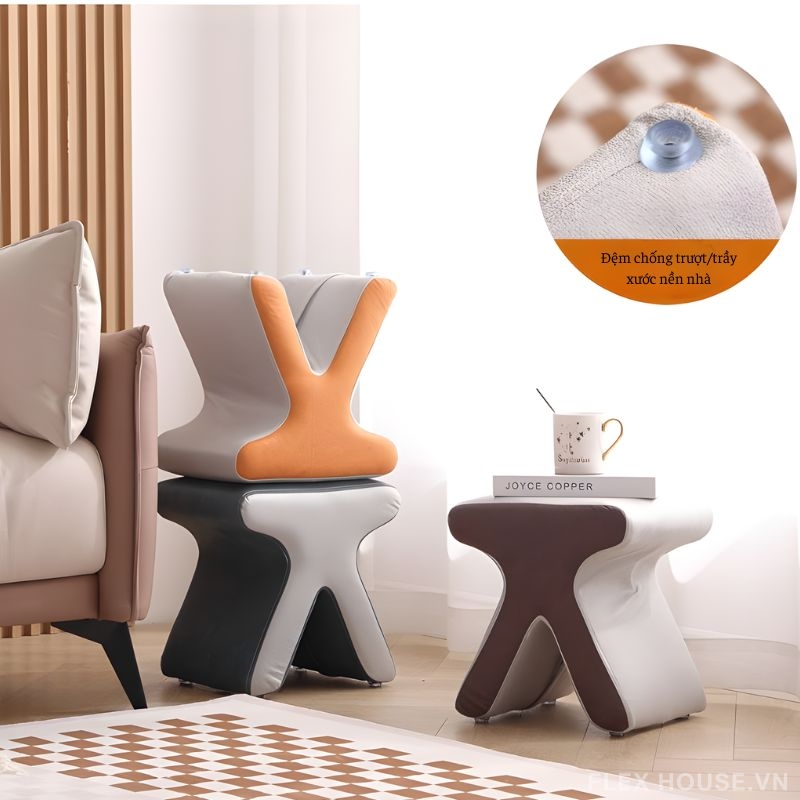 Ghế đôn sofa Little Man khung gỗ cao cấp KF2603 3 Ghế đôn sofa Little Man khung gỗ cao cấp KF2603 10