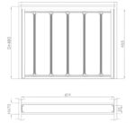 Giá treo quần âu âm tủ điều chỉnh cao cấp Taura 25861G